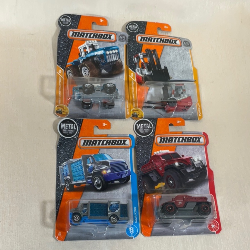 Matchbox Construction & Others Acre Maker, Power Lift, Road Raider, Aqua King